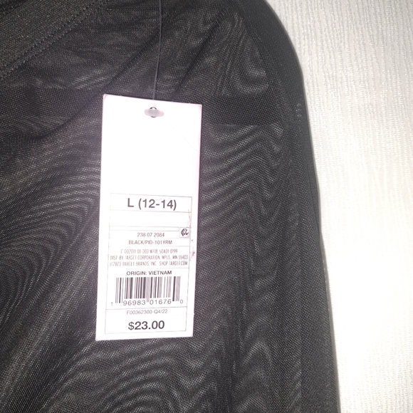 Transparent black beach pants, size L, Wild Fable brand. - Picture 3 of 4